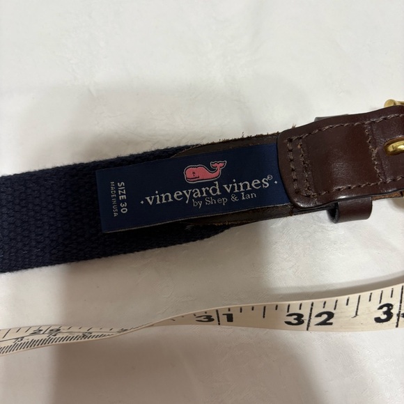 Vineyard Vines Stylish Multicolor Fish Belt with Gold Buckle - Picture 7 of 7